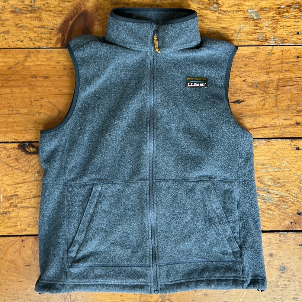 men’s ll bean fleece vest